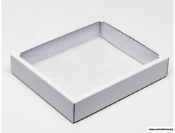 Коробка картонная с  окном 37 x 32 x 7 см Белый