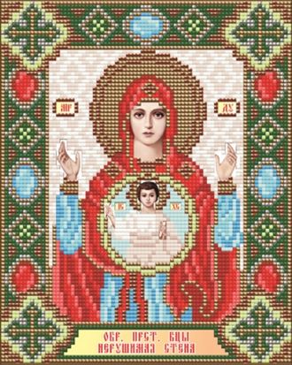 Нерушимая стена образ Пресвятой Богородицы AT-5017 (алмазная мозаика) mi