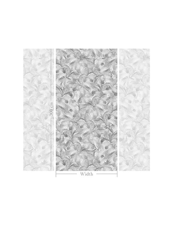 FA1132.  Портьера с фотопечатью, с птичками