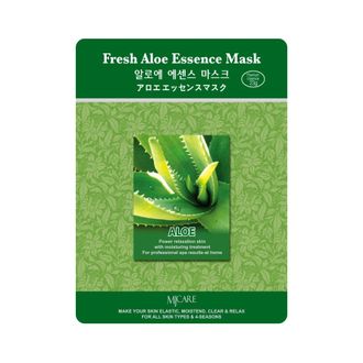 Маска тканевая алоэ Fresh Aloe Essence Mask 23гр