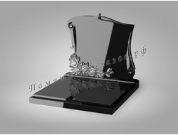 Семейный памятник Гранит черный №85 900х1000х70мм