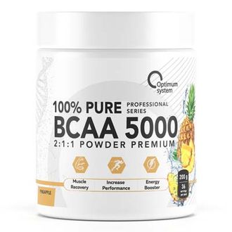 (Optimum System) BCAA 5000 Powder - (200 гр) - (апельсин)