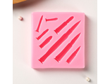 Молд «Гильзы», 7,5×7,2×1,2 см, цвет розовый