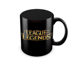 Кружка с логотипом League of Legends (Чёрная)