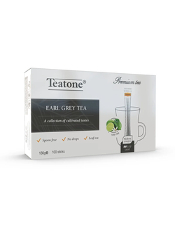 Черный чай с ароматом бергамота "Teatone" в стиках (100 шт x 1,8 гр)