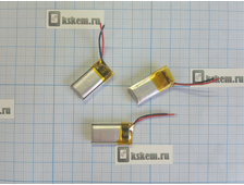 Аккумулятор с контроллером универсальный №30 (Li-ion, 3,7V) 080mah (20*10*20)