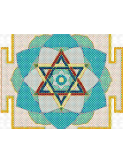 Алмазная мозаика с 5Д элементами Svetleela &quot;Янтра  Луне&quot; 30*30\40*40 см
