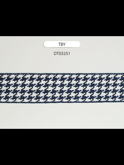 Арт. TBY DT0325. Тесьма декоративная "гусиные лапки", 25 мм