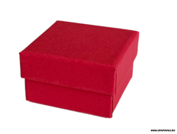 Коробка ювелирная для кольца Квадрат 5 x 5 см h - 3 см Красный