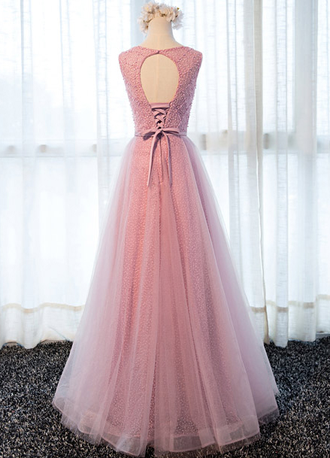 Дымчато-розовое вечернее/бальное платье "Роми" прокат Уфа