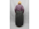 Длинная теплая юбка БОЛЬШОГО размера Арт. 5154 (Цвет коричневый) Размеры 58-84