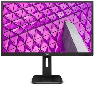 LCD AOC 27&quot; U27P2 черный {IPS 3840x2160 4ms 178/178 350cd 1000:1 75Hz 10bit(8bit+FRC) HDMI2.0 DisplayPort1.2 4xUSB3.2 VESA 2x2W}