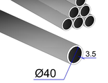 Труба d40*3,5*6000     ВГП ГОСТ 3262