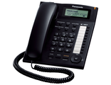 Телефон Panasonic KX-TS2388RUB (черный) индикатор вызова, повторный набор последнего номера, 4 уровня громкости звонка