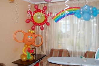Как оформить комнату на день рождения ребёнка 1 год своими руками 88