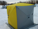 Палатка Куб Helios 1,8 * 1,8 ( 3 желтый/2 серый)