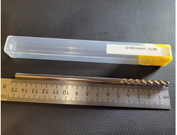 Фреза 6 мм HRC55 твердосплавная удлиненная 3-х зубая по цветному металлу 45/150 мм