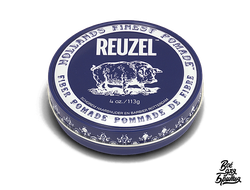 Паста Reuzel Fiber темно-синяя, средняя фиксация, матовый эффект, 113 гр