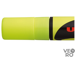 Маркер меловой Uni Chalk 10х15 мм (желтый)