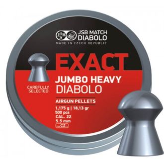 Пули JSB Diabolo JUMBO EXACT HEAVY cal. 22 (5.52 мм) 1.175 гр. (500 шт.)