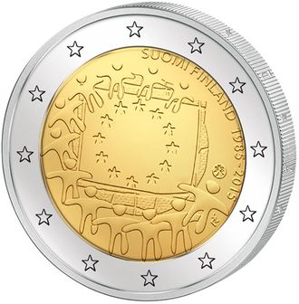 2 евро 30 лет флагу Европы, 2015 год