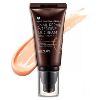 ББ-крем с экстрактом муцина улитки Snail Repair Intensive BB Cream SPF50+ РА+++ #31 MIZON 50ml