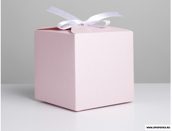 Коробка складная «Розовая» 12 x 12 x 12 см