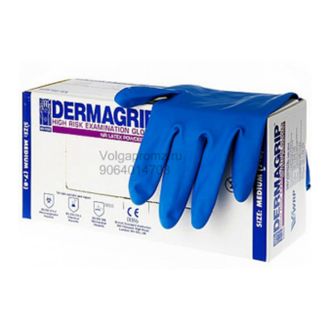 Перчатки DERMAGRIP HIGH RISK POWDER FREE, Дермагрип хай риск паудэр фри