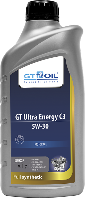 МАСЛО МОТОРНОЕ GT OIL ULTRA ENERGY C3 5W-30 1л