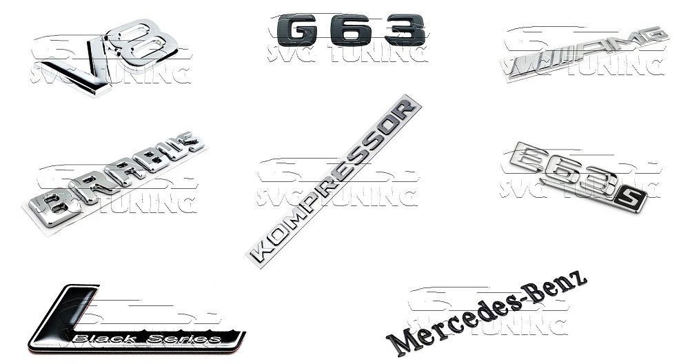 Эмблемы и шильдики Mercedes