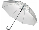 Зонт - трость &quot;CLEAR&quot; прозрачный, зонтик, от дождя, umbrella, белый, дождь, пузырь
