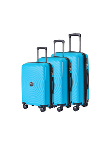 Комплект из 3х чемоданов Somsonya Sound Полипропелен S,M,L Голубой