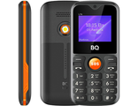 4650229401537  Мобильный телефон BQ 1853 LIFE BLACK+ORANGE, экран 128 х 160 пикселей., 2SIM-карты, фонарик, FM-радио и клавиша SOS