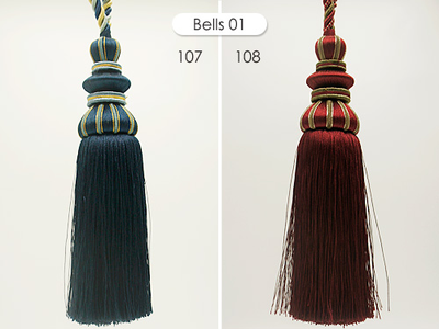 Bells 01, серия Delisious Decor, 80 см. Классические подхваты для штор