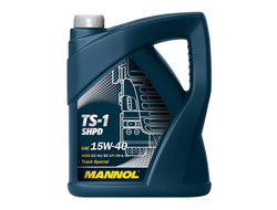 Масло моторное MANNOL TS-1 SHPD SAE 15W40 минеральное, 5 л.(спец.диз.масло д/груз.)