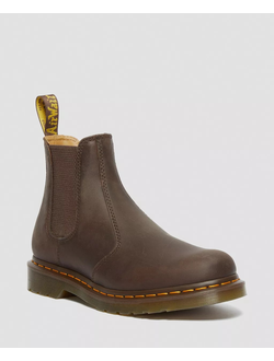 Челси Dr Martens 2976 Yellow Stitch Crazy Horse Smooth Leather Chelsea Boots