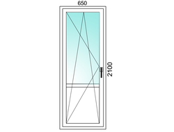 Балконная дверь 650х2100