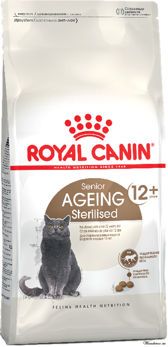 Royal Canin Ageing Sterilised 12+ Роял Канин Эйджинг Стерилайзд 12+ Корм для стерилизованных кошек старше 12 лет 0,4 кг