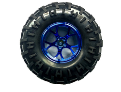 Комплект резиновых колес D-130мм, цвет синий