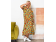 Легкое яркое летнее платье из штапеля&quot;ЛАЙК&quot; арт. 422135 (цвет желтый) Размеры 50-66