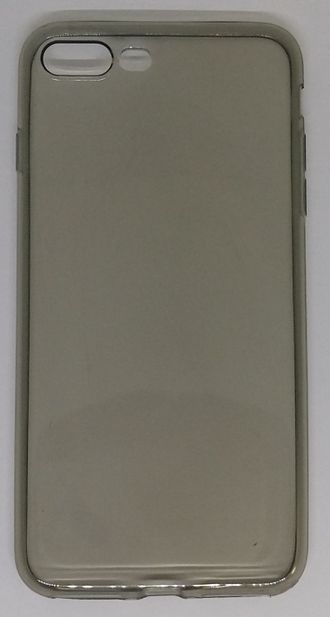 Защитная крышка силиконовая iPhone 7 Plus, прозрачная черная