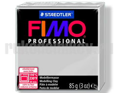 Пластика (запекаемая) Fimo Professional, цвет-серый дельфин(8004-80), вес-85 гр