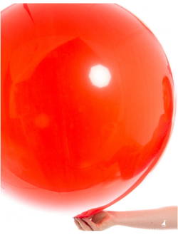 шар гигант (красный) с надписью