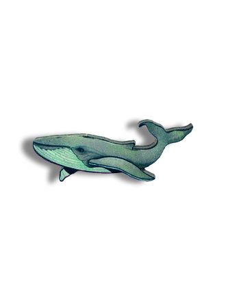 Серый кит - Брошь/ значок - 270