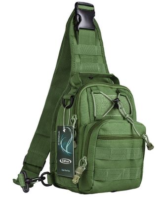 Тактический однолямочный рюкзак G4Free D04V Oliva / Олива