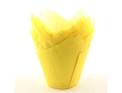 Бумажные формы Тюльпаны Желтые, 50*80 мм, 10 шт