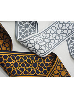 Двухцветная жаккардовая ленка для отделки штор. Воронеж - склад-все цвета!