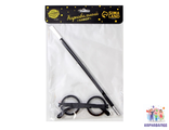 Карнавальный набор «Волшебник Гарри» очки, палочка