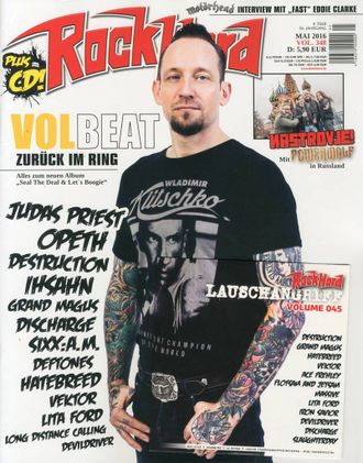 ROCK HARD Magazine May 2016 Volbeat Cover ИНОСТРАННЫЕ МУЗЫКАЛЬНЫЕ ЖУРНАЛЫ