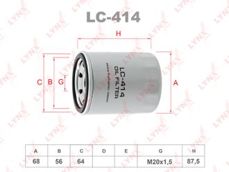 Фильтр масляный Lynx LC-414